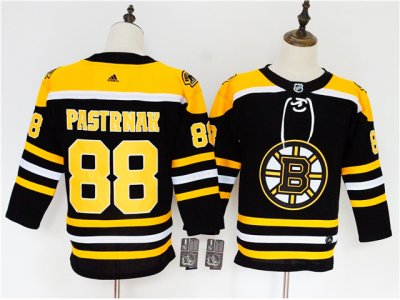 Youth Boston Bruins #88 David Pastrnak Black Jersey