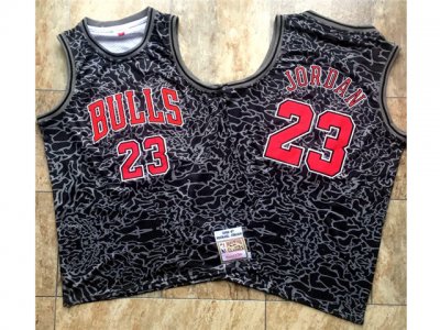 Chicago Bulls #23 Michael Jordan 1996-97 Black Fashion Hardwood Classics Jersey