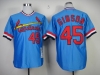 St. Louis Cardinals #45 Bob Gibson Throwback Blue Jersey