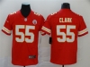 Kansas City Chiefs #55 Frank Clark Red Vapor Limited Jersey