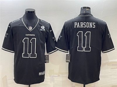 Dallas Cowboys #11 Micah Parsons Black Shadow Limited Jersey