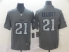 Dallas Cowboys #21 Ezekiel Elliott Gray Camo Limited Jersey