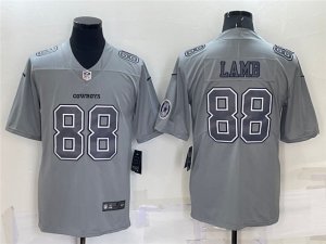 Dallas Cowboys #88 CeeDee Lamb Gray Atmosphere Fashion Limited Jersey