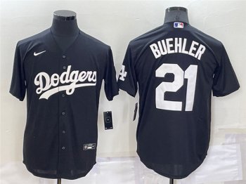 Los Angeles Dodgers #21 Walker Buehler Black Turn Back The Clock Jersey