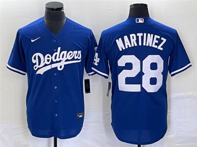 Los Angeles Dodgers #28 J.D. Martinez Royal Blue Cool Base Jersey