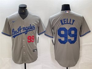Los Angeles Dodgers #99 Joe Kelly Gray Alternate Limited Jersey