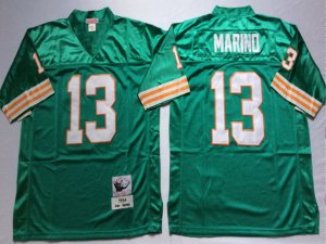 Miami Dolphins #13 Dan Marino 1994 Throwback Aqua Jersey