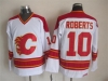 Calgary Flames #10 Gary Roberts 1989 CCM Vintage White Jersey