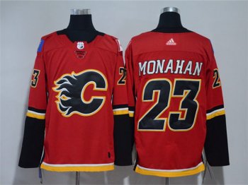 Calgary Flames #23 Sean Monahan Home Red Jersey