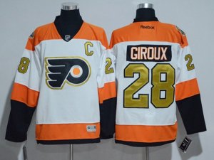 Philadelphia Flyers #28 Claude Giroux 3rd White Jersey w/50th Anniversary Patch