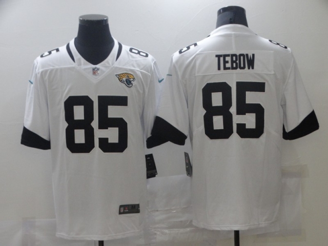 Jacksonville Jaguars #85 Tim Tebow White Vapor Limited Jersey - Click Image to Close