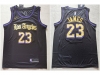 Los Angeles Lakers #23 Lebron James 2019-20 Black City Creative Swingman Jersey