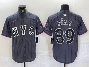 New York Mets #39 Edwin Díaz Graphite 2024 City Connect Limited Jersey