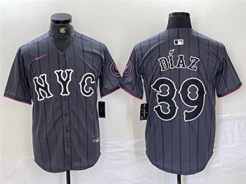 New York Mets #39 Edwin Díaz Graphite 2024 City Connect Limited Jersey