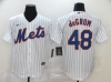 New York Mets #48 Jacob deGrom White Cool Base Jersey