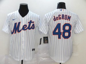 New York Mets #48 Jacob deGrom White Cool Base Jersey