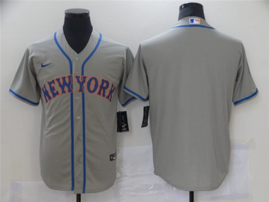 New York Mets Blank Gray Cool Base Jersey