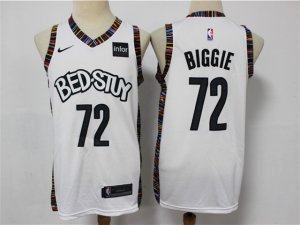 Brooklyn Nets #72 Biggie 2019-20 White City Edition Swingman Jersey