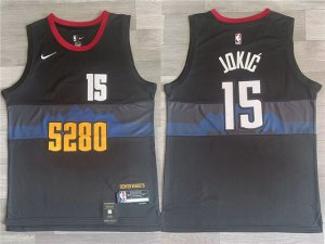 Denver Nuggets #15 Nikola Jokić 2023-24 Black City Edition Swingman Jersey