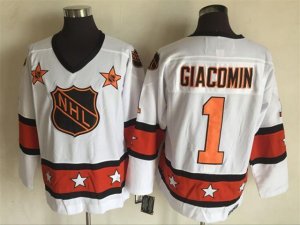 NHL 1973 All Star Game #1 Eddie Giacomin CCM Vintage Jersey