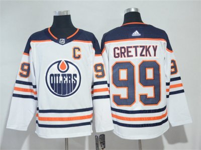 Edmonton Oilers #99 Wayne Gretzky White Jersey