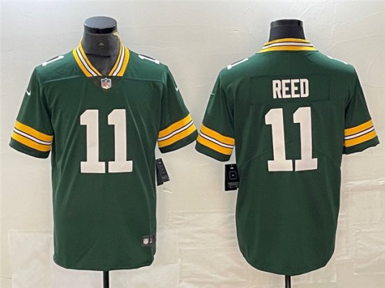 Green Bay Packers #11 Jayden Reed Green Vapor Limited Jersey