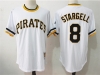 Pittsburgh Pirates #8 Willie Stargell Throwback White Jersey