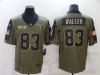 Las Vegas Raiders #83 Darren Waller 2021 Olive Salute To Service Limited Jersey