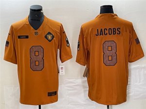 Las Vegas Raiders #8 Josh Jacobs 2023 Brown Salute To Service Limited Jersey