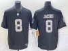 Las Vegas Raiders #8 Josh Jacobs Black Vapor F.U.S.E Limited Jersey