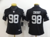 Women's Las Vegas Raiders #98 Maxx Crosby Black Vapor Limited Jersey