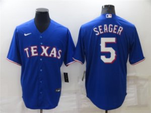 Texas Rangers #5 Corey Seager Royal Cool Base Jersey