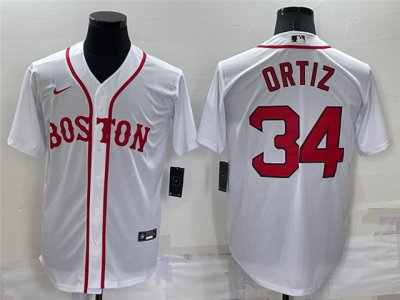 Boston Red Sox #34 David Ortiz White Alternate Cool Base Jersey