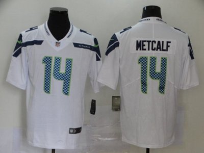 Seattle Seahawks #14 DK Metcalf White Vapor Limited Jersey