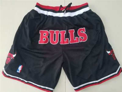Chicago Bulls Just Don Bulls Black Basketball Shorts