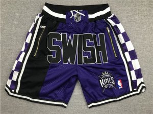 Sacramento Kings Just Don Swish Purple Basketball Shorts