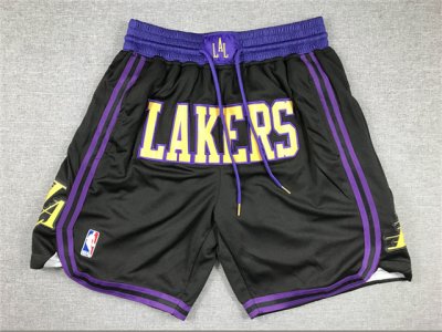 Los Angeles Lakers Lakers Black City Edition Basketball Shorts