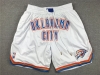 Oklahoma City Thunder Oklahoma City White Basketball Shorts