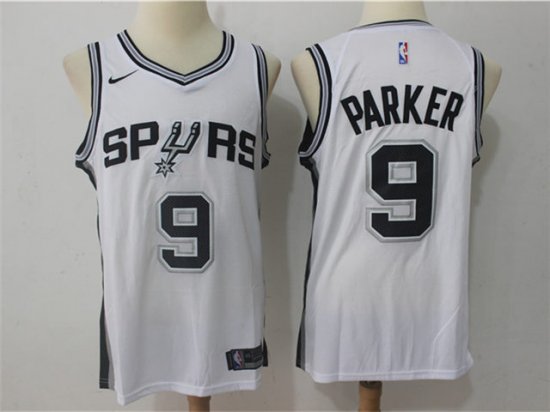 San Antonio Spurs #9 Tony Parker White Swingman Jersey|SPERS9SW|San ...