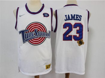 Space Jam Tune Squad #23 LeBron James White Jersey