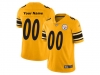 Pittsburgh Steelers #00 Gold Inverted Limited Custom Jersey