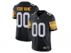 Pittsburgh Steelers #00 Alternate Black Vapor Limited Custom Jersey