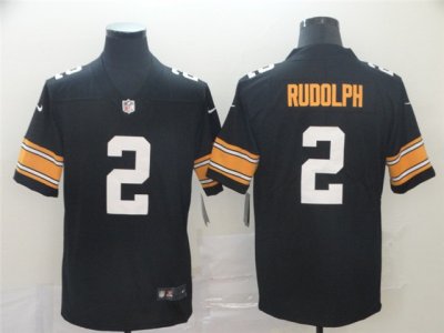 Pittsburgh Steelers #2 Mason Rudolph Alternate Black Vapor Limited Jersey