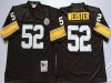 Pittsburgh Steelers #52 Mike Webster 1975 Throwback Black Jersey