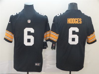 Pittsburgh Steelers #6 Devlin Hodges Alternate Black Vapor Limited Jersey