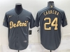 Detroit Tigers #24 Miguel Cabrera Charcoal 2022 MLB All-Star Game Cool Base Jersey