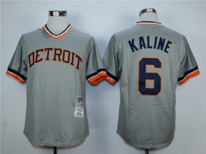 Detroit Tigers #6 Al Kaline 1984 Throwback Gray Jersey