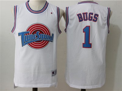 Space Jam Tune Squad #1 Bugs Bunny White Jersey