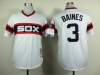 Chicago White Sox #3 Harold Baines 1983 Throwback White Jersey