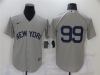 New York Yankees #99 Aaron Judge Gray Field of Dreams Cool Base Jersey